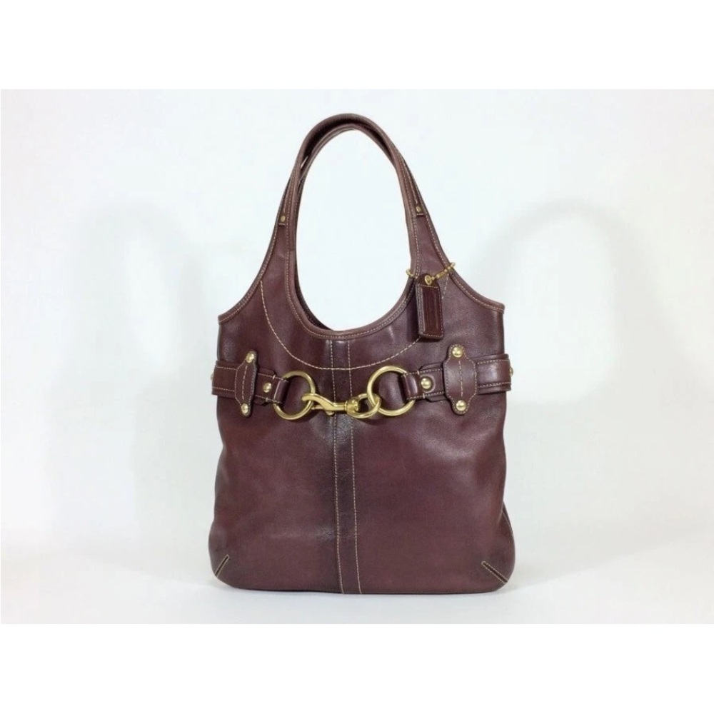 Coach Brown Leather Tote Bag